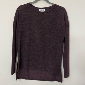 Olive + Oak XS Purple Hi Low Dolman Sleeve Blouse